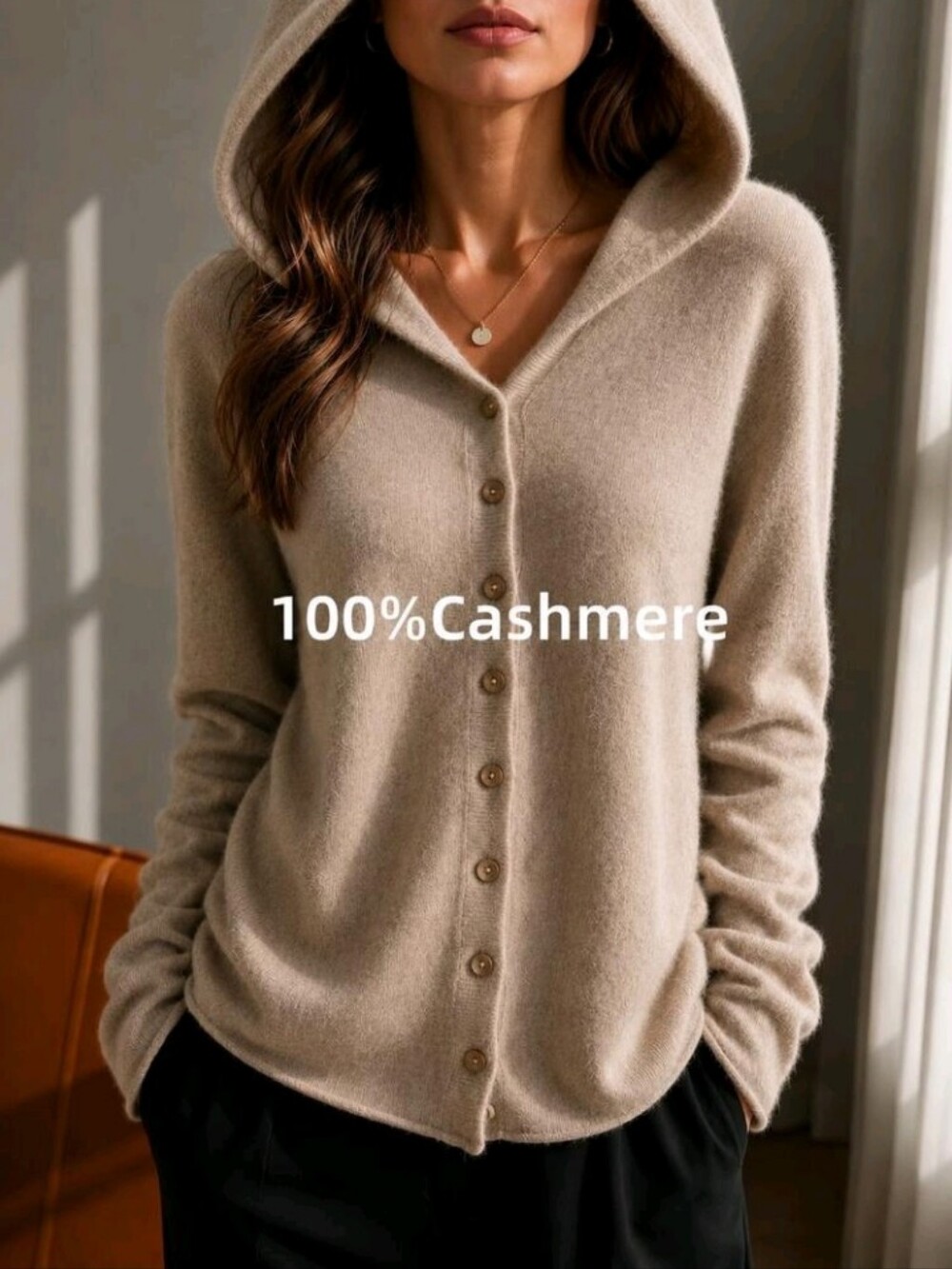 Women'S Openwork Sweater Knitwear| 100%Cashmere Sweater Women| Easy V-Neck